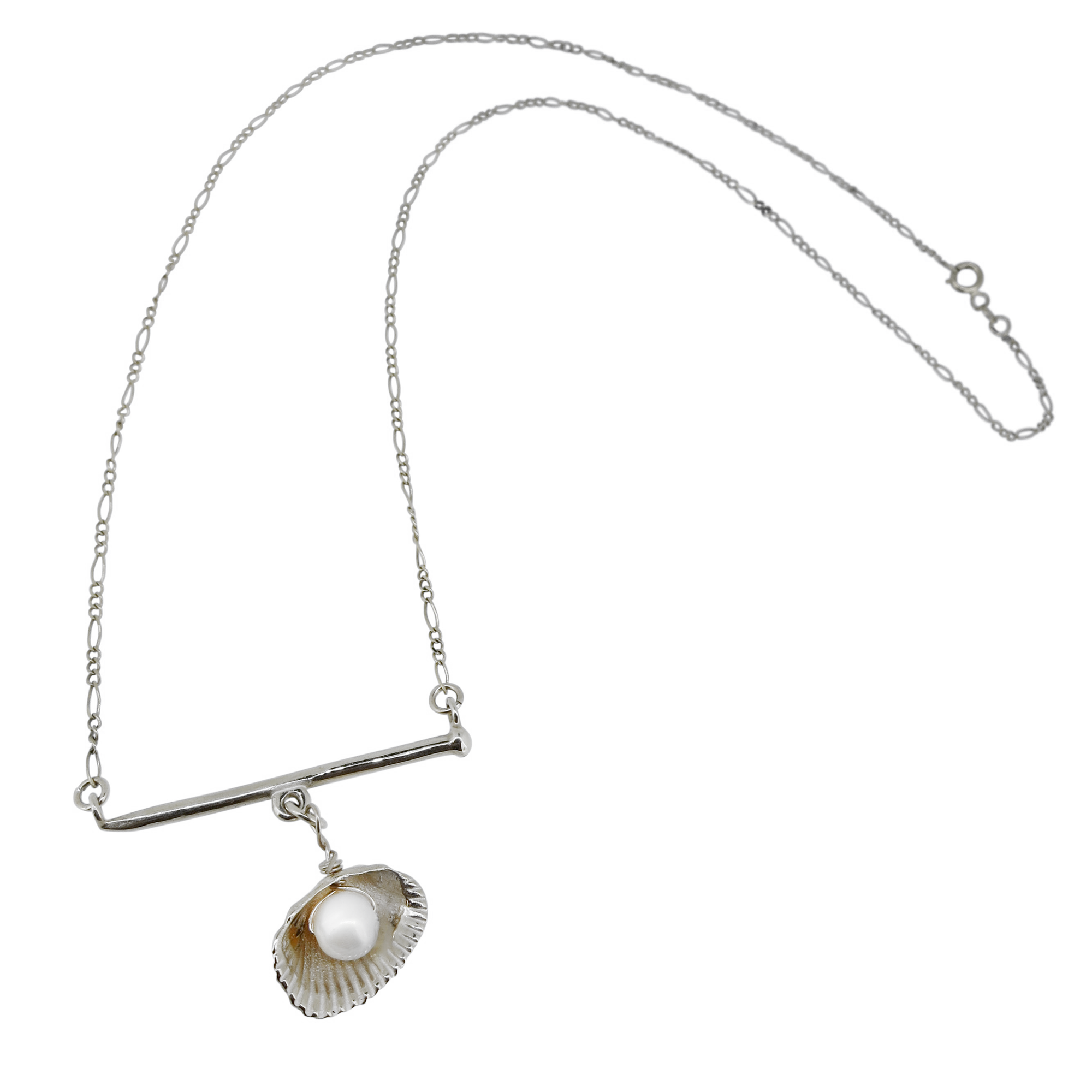 Charmed Bar Necklace - Sterling Silver
