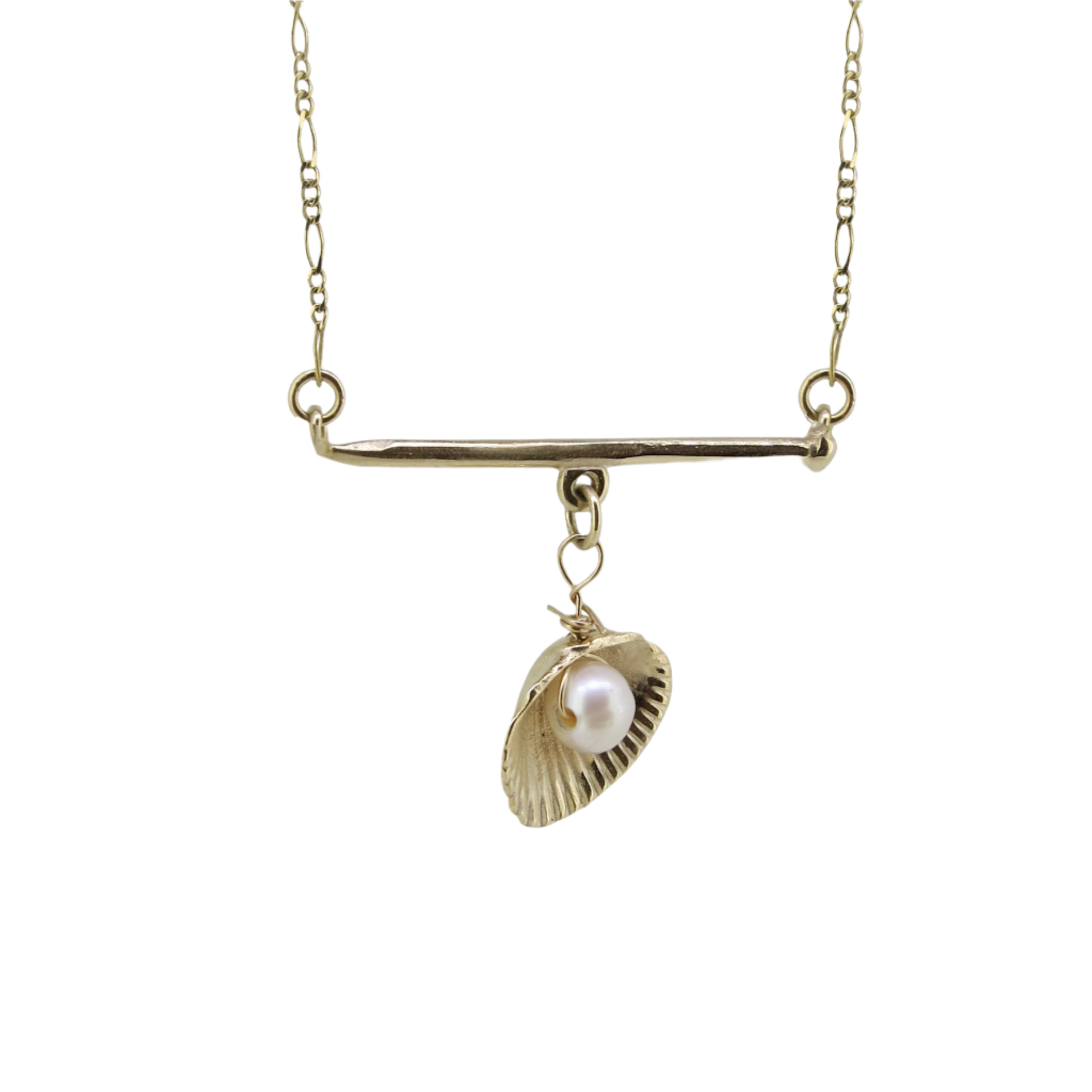 Charmed Bar Necklace - Solid 9K Gold