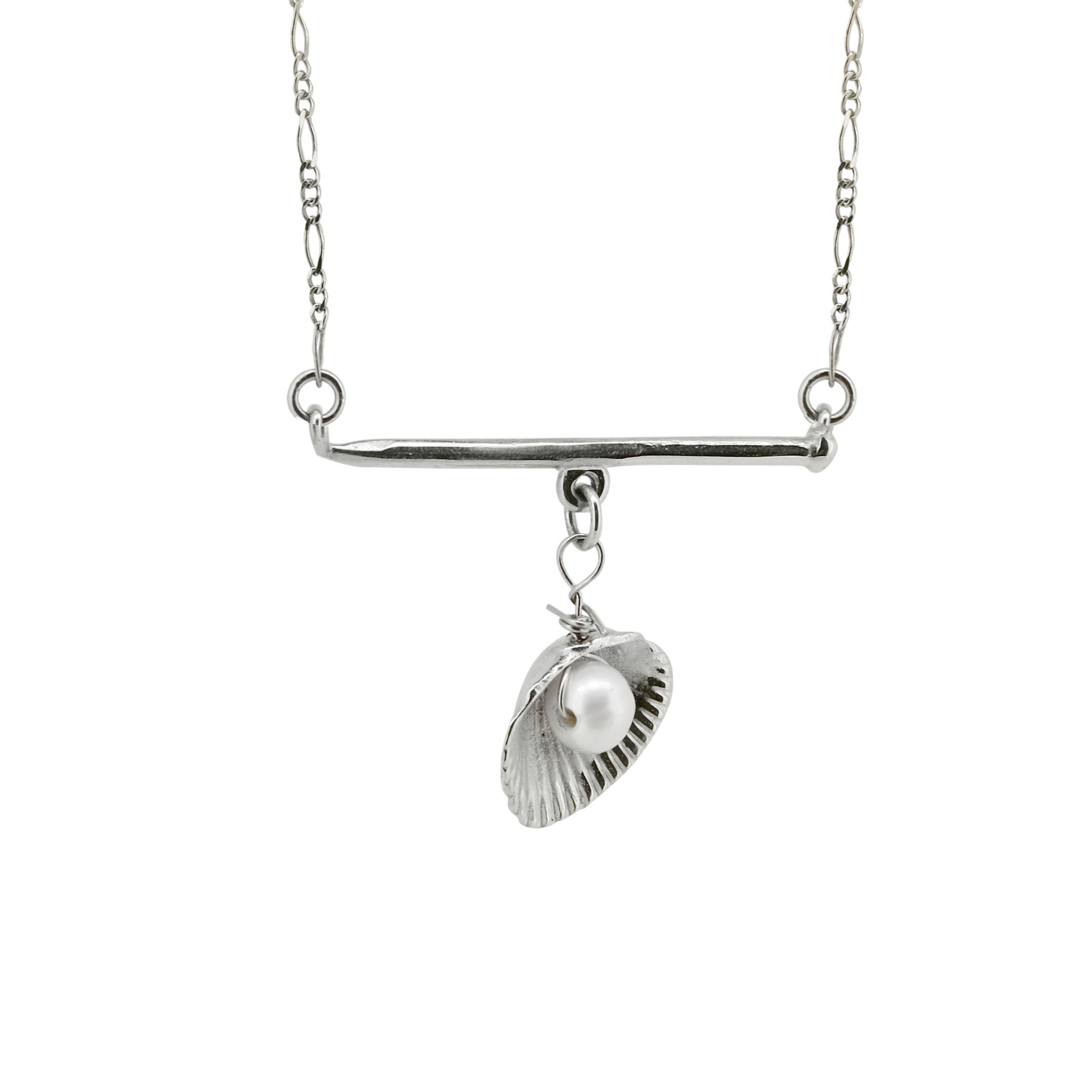 Charmed Bar Necklace - Sterling Silver