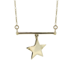 Charmed Bar Necklace - Solid 9K Gold