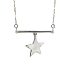 Charmed Bar Necklace - Sterling Silver