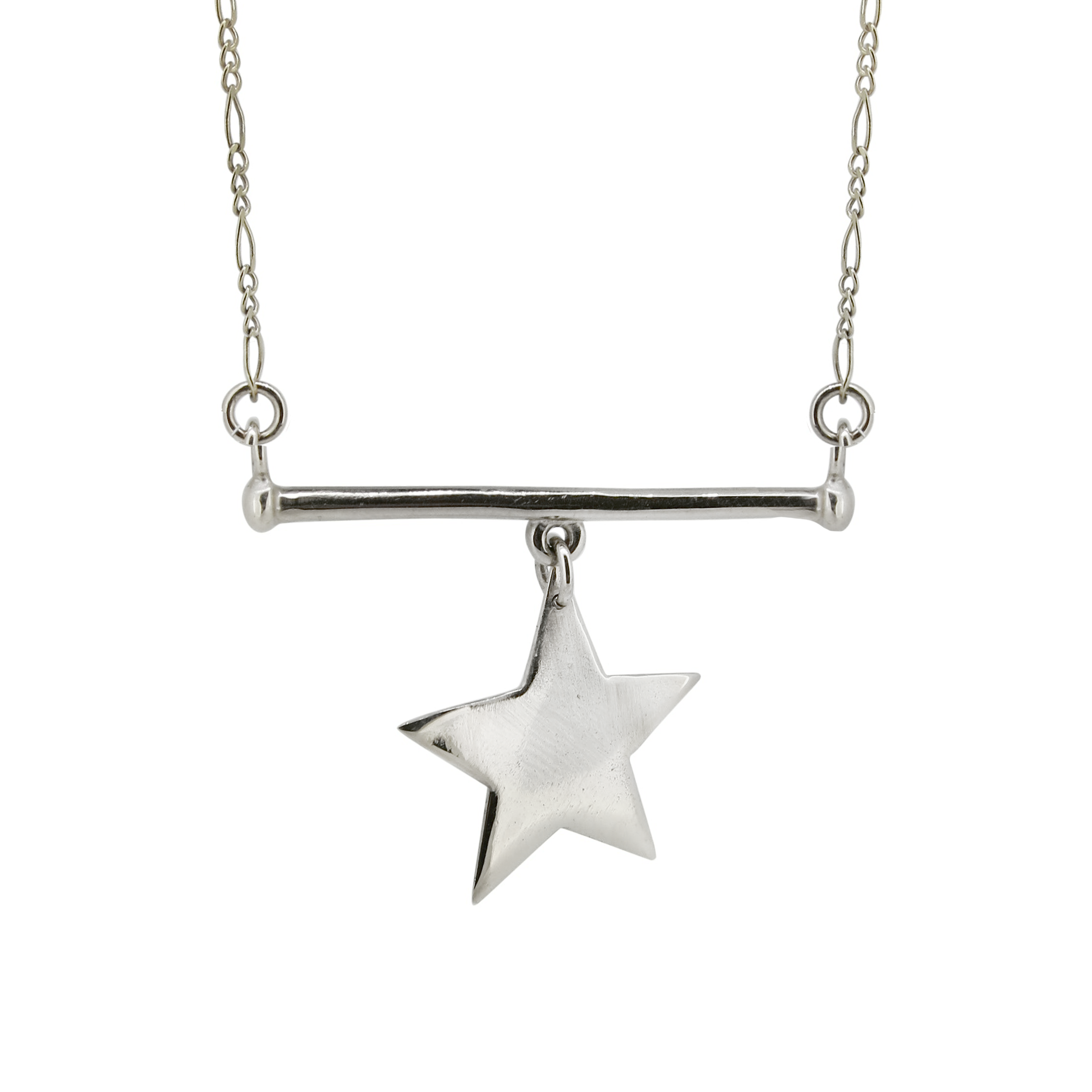Charmed Bar Necklace - Sterling Silver