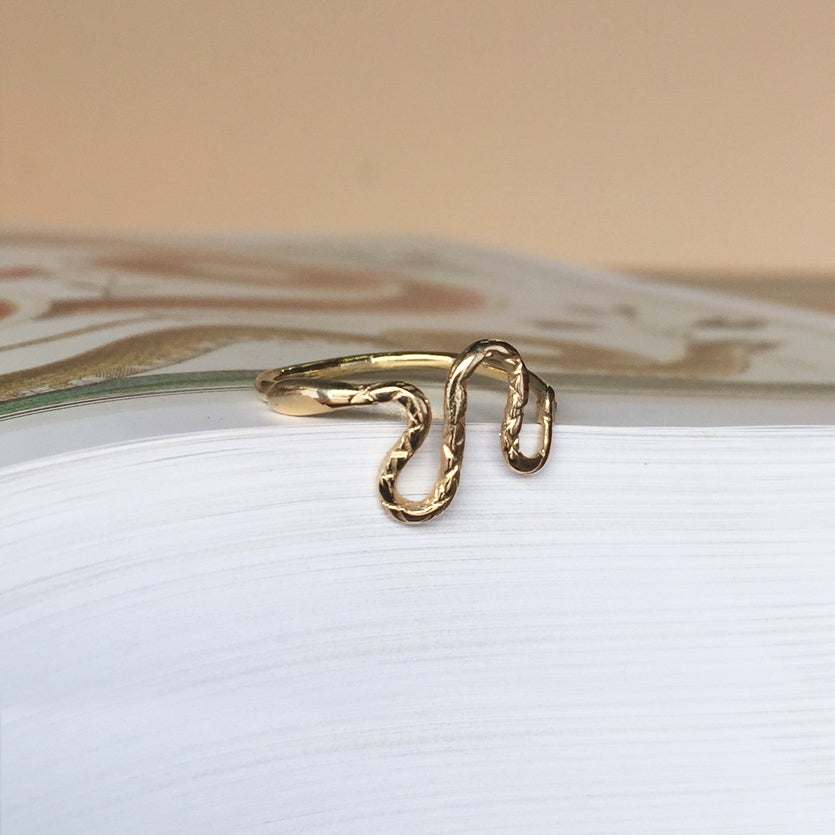 Slithering Snake Ring - Sterling Silver