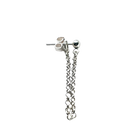 Ball and Chain Stud Earring - Sterling Silver