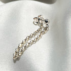 Ball and Chain Stud Earring - Sterling Silver