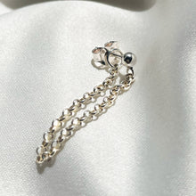 Ball and Chain Stud Earring - Sterling Silver