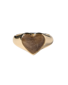 Bleeding Heart Hair Ring - Solid 9K Gold