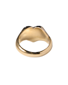 Bleeding Heart Hair Ring - Solid 9K Gold
