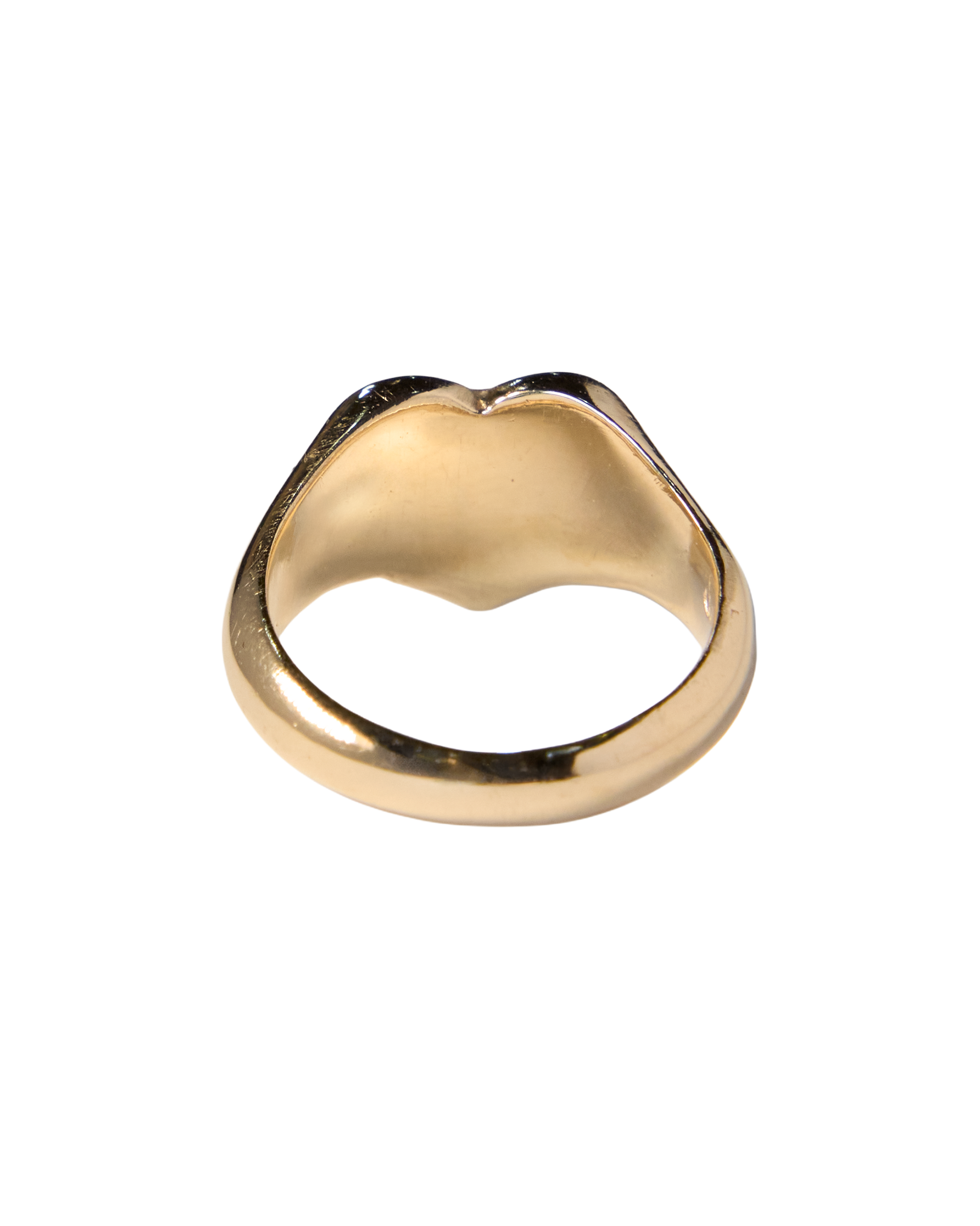 Bleeding Heart Hair Ring - Solid 9K Gold