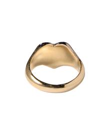 Bleeding Heart Hair Ring - Solid 9K Gold