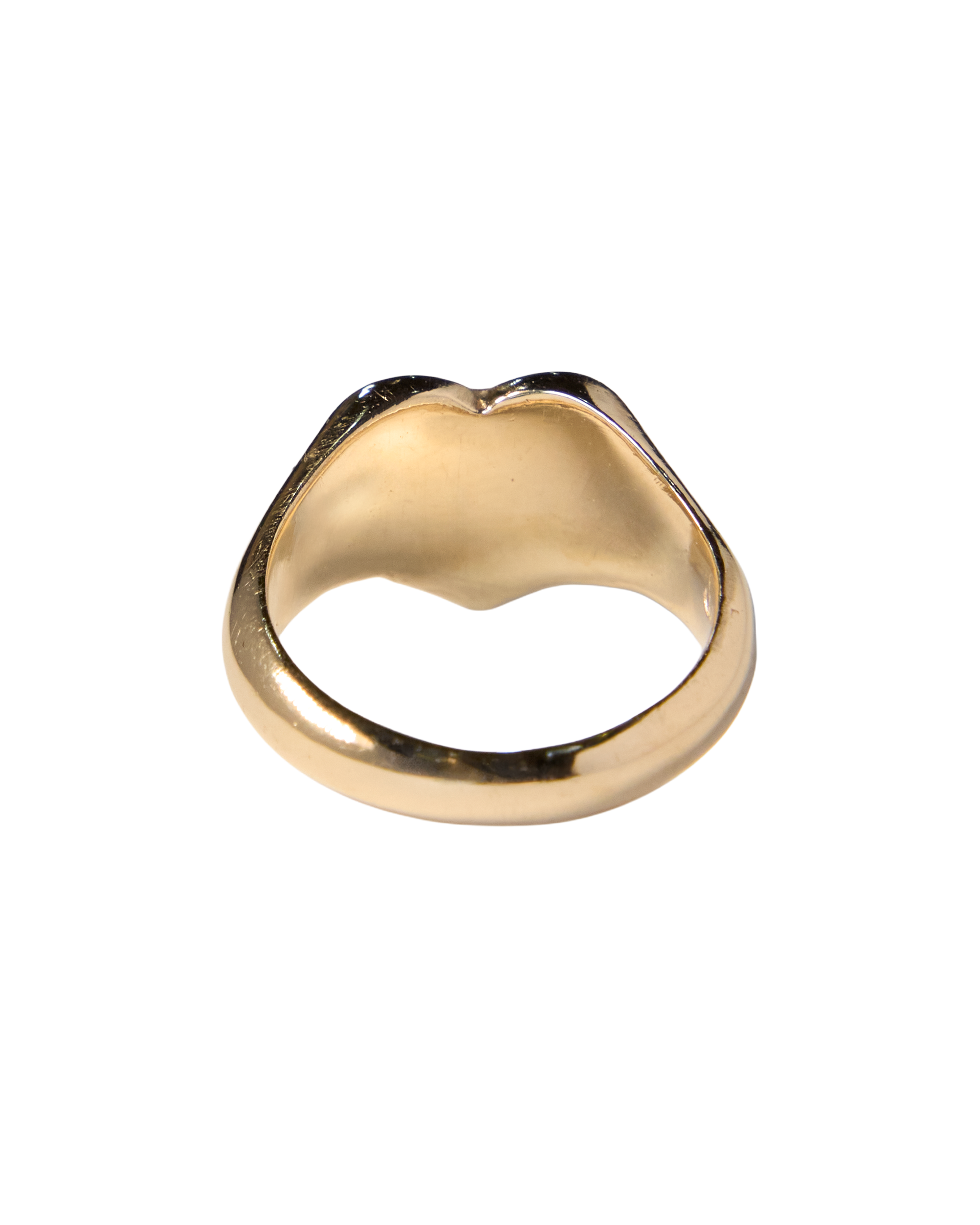Bleeding Heart Hair Ring - Solid 9K Gold