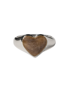Bleeding Heart Hair Ring - Sterling Silver