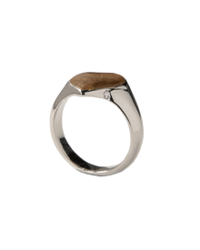 Bleeding Heart Hair Ring - Sterling Silver