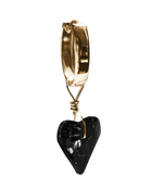 Swarovski Wild At Heart Huggie Earring - Solid 9K Gold