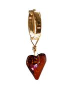 Swarovski Wild At Heart Huggie Earring - Solid 9K Gold