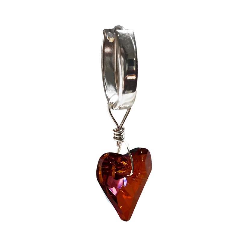 Swarovski Wild At Heart Huggie Earring - Sterling Silver