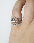 Orb Spiderweb Ring - 9k Solid Gold