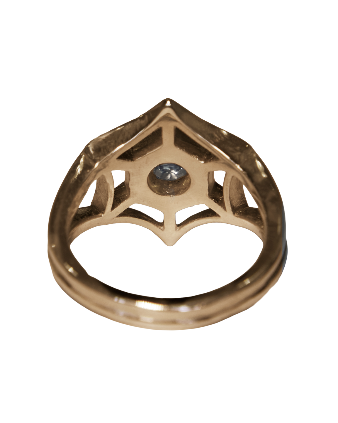 Orb Spiderweb Ring - 9k Solid Gold