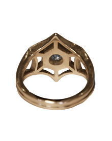 Orb Spiderweb Ring - 9k Solid Gold