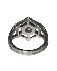 Orb Spiderweb Ring - Solid Sterling Silver