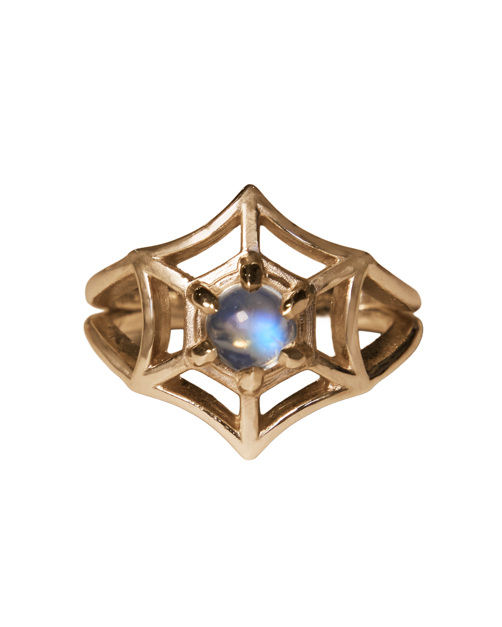 Orb Spiderweb Ring - 9k Solid Gold
