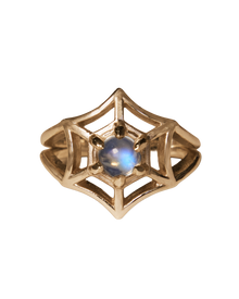 Orb Spiderweb Ring - 9k Solid Gold