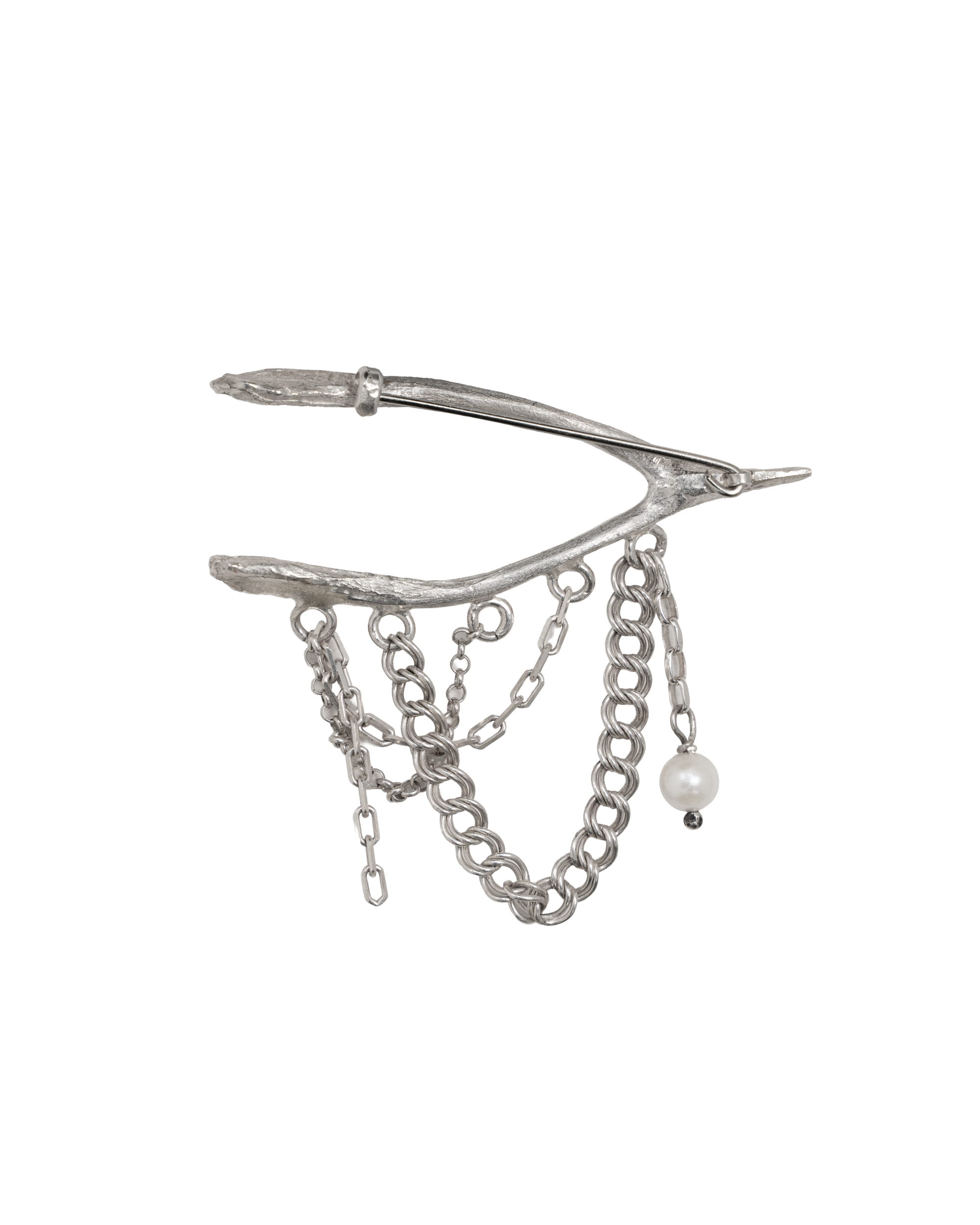Wishbone Broach - Sterling Silver
