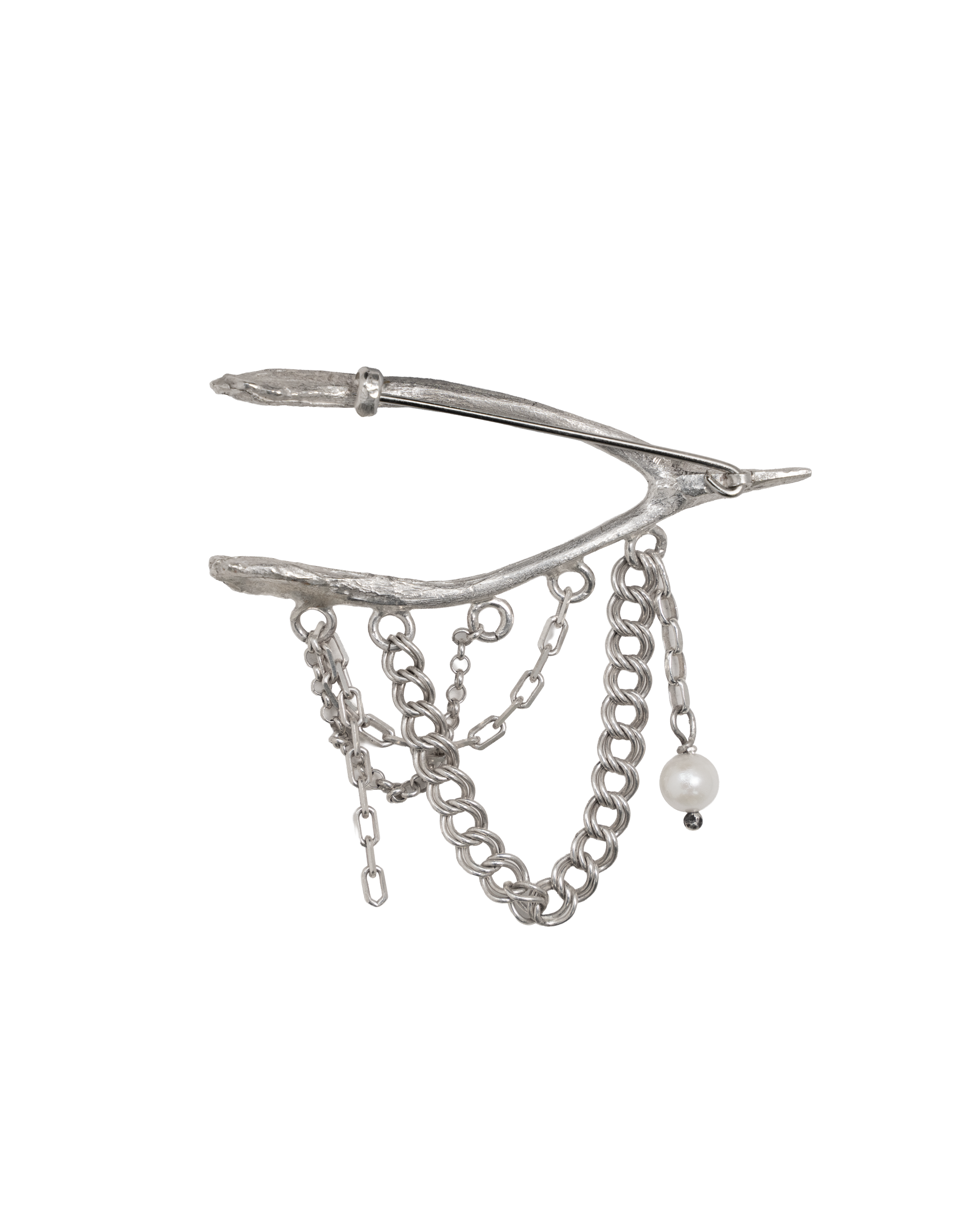 Wishbone Broach - Sterling Silver