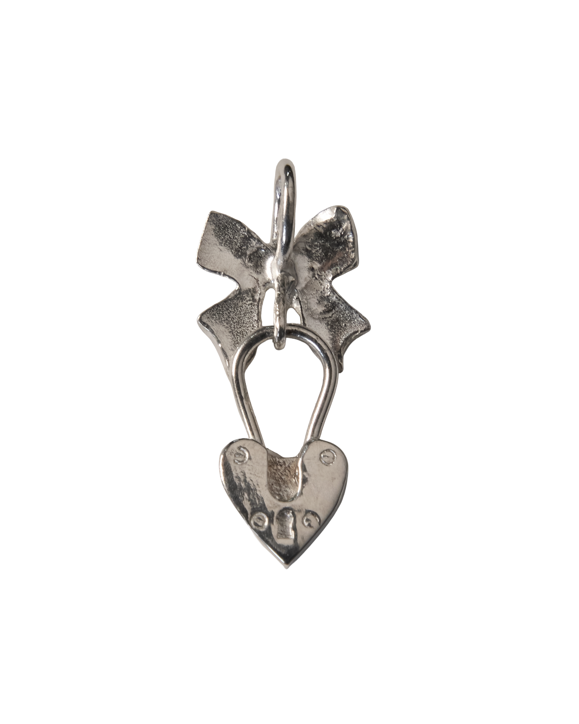 Wrap my Heart in a Bow Necklace - Sterling Silver