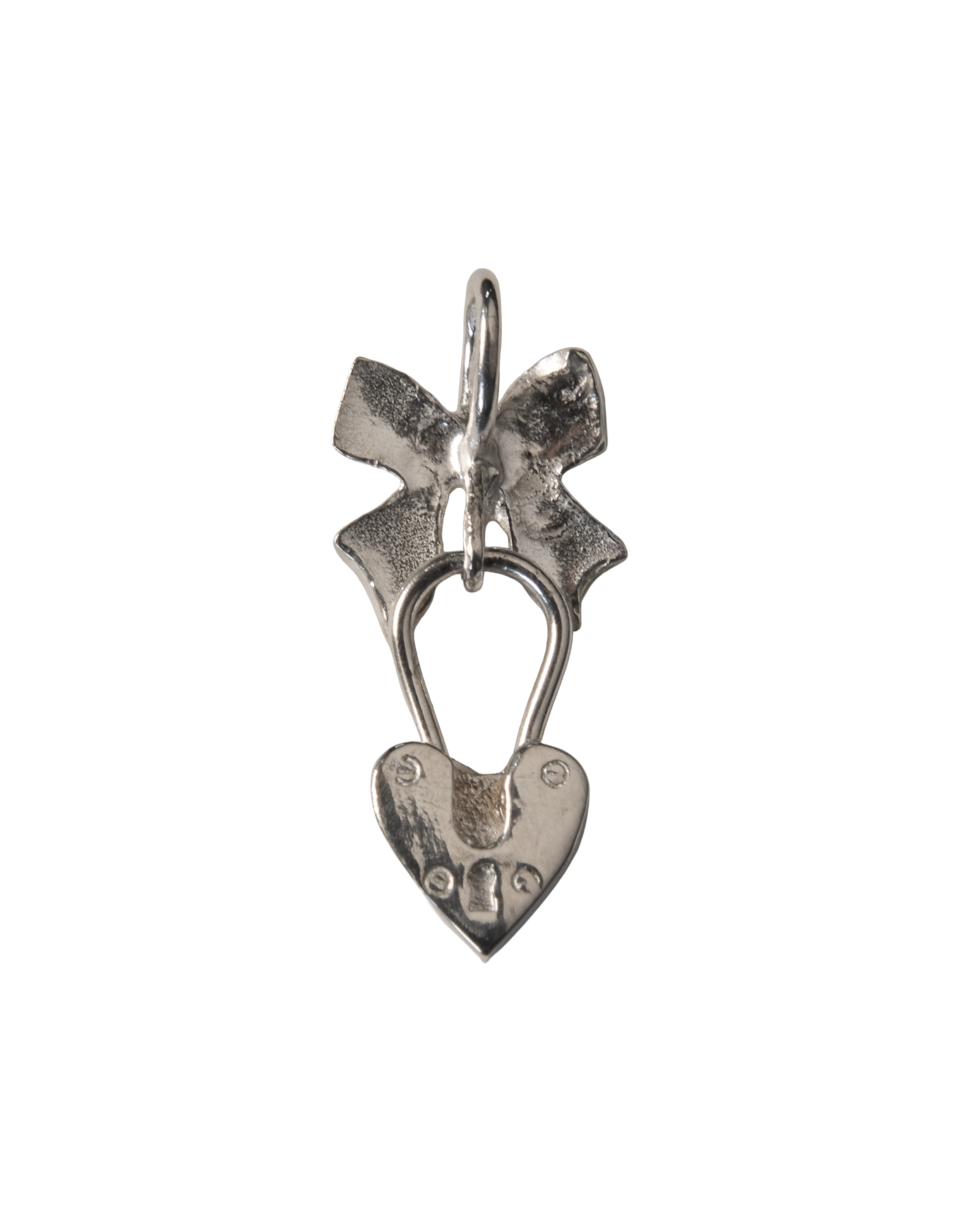 Wrap my Heart in a Bow Necklace - Sterling Silver