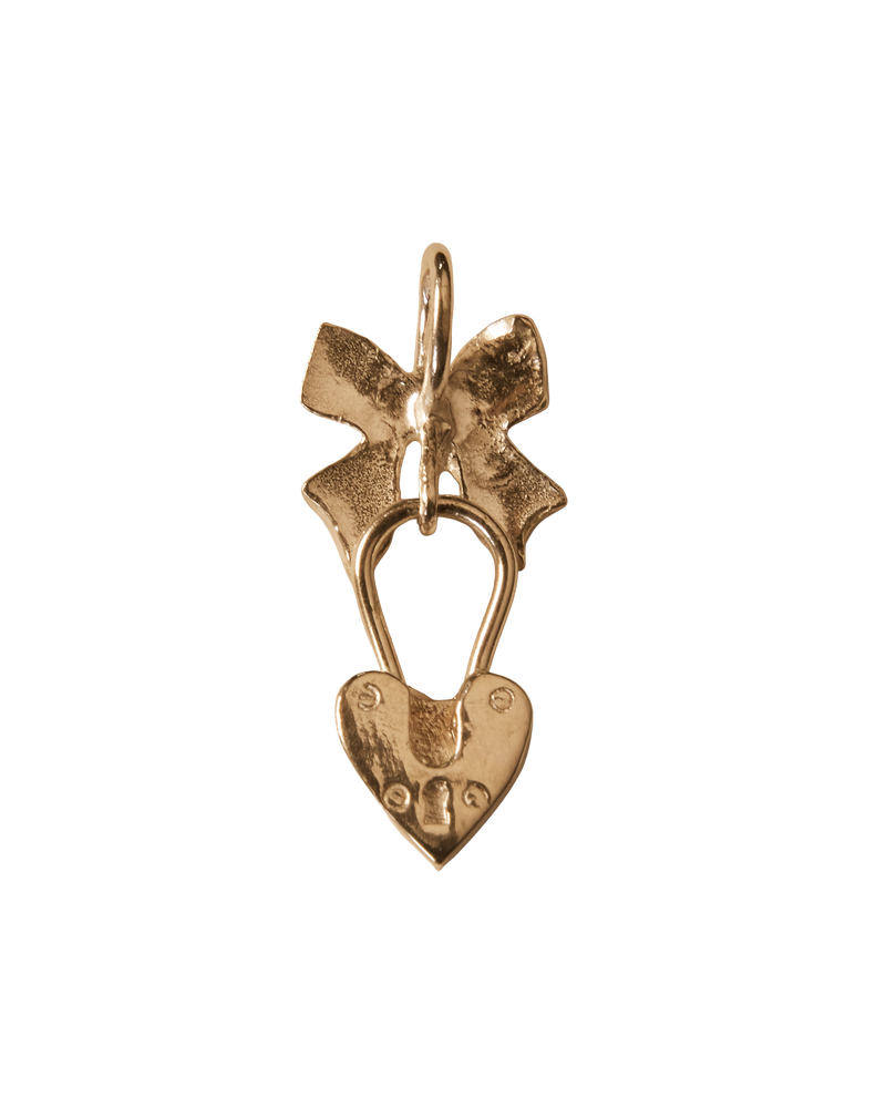 Wrap my Heart in a Bow Necklace - Solid 9K Gold