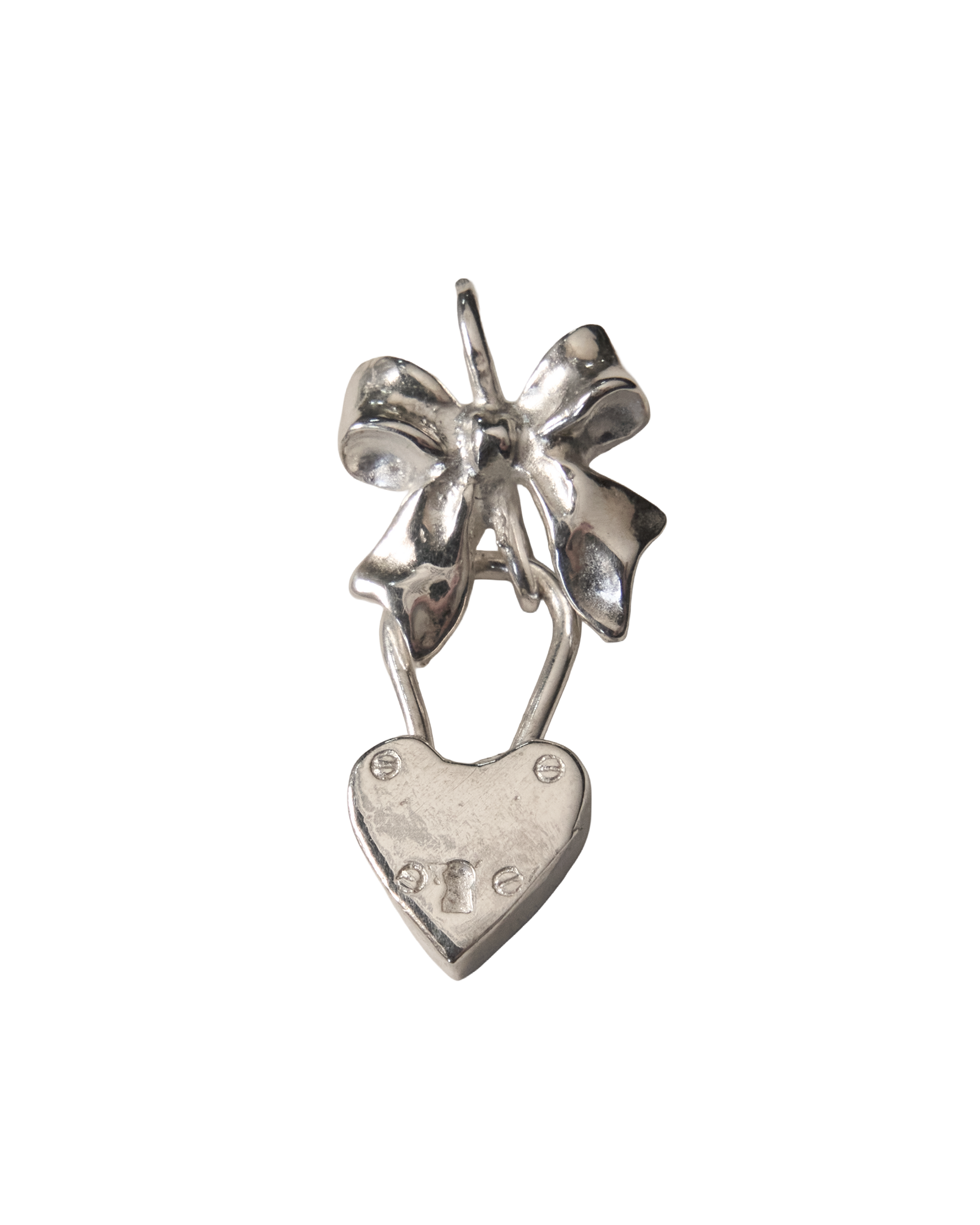 Wrap my Heart in a Bow Necklace - Sterling Silver