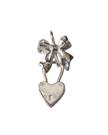Wrap my Heart in a Bow Necklace - Sterling Silver