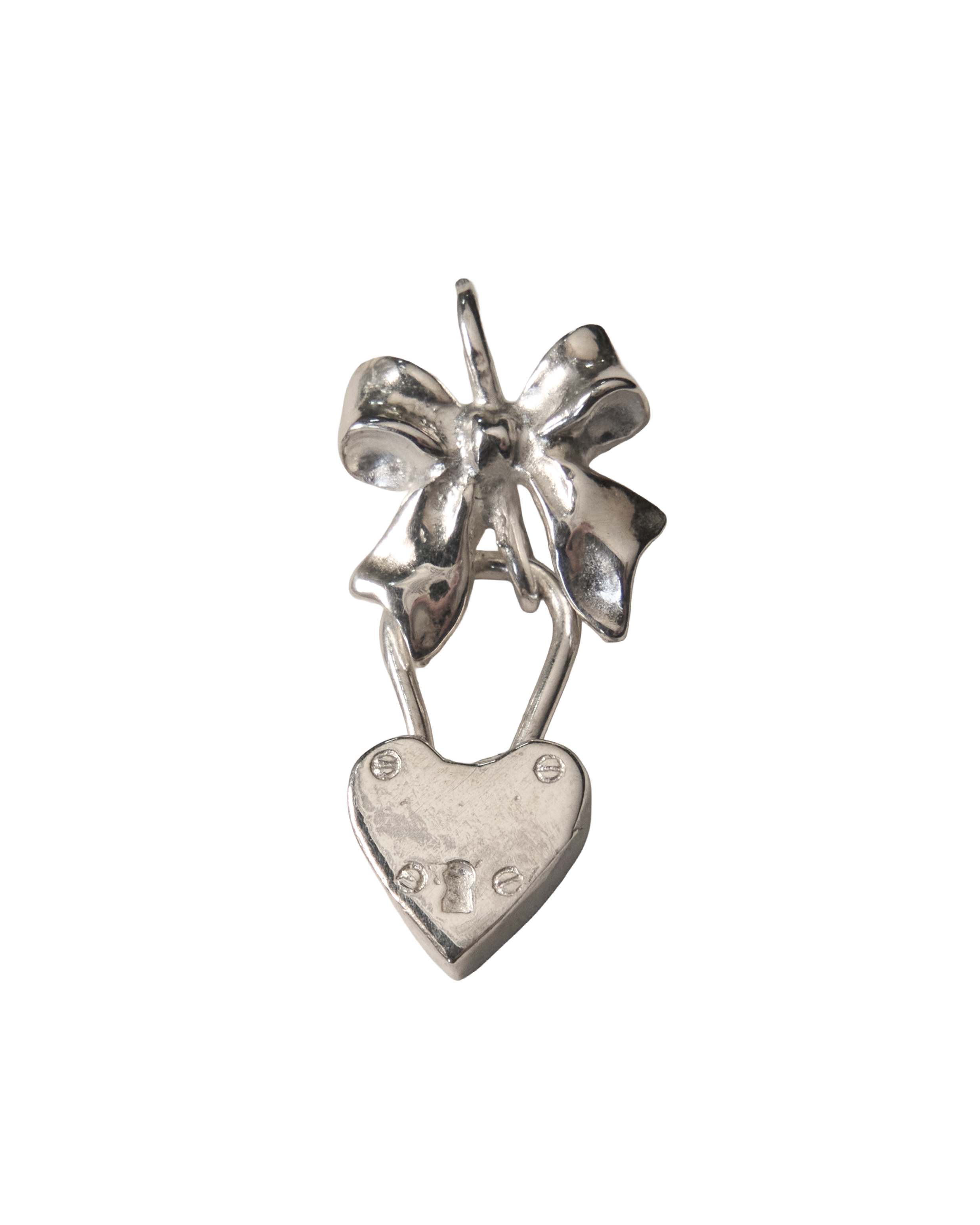 Wrap my Heart in a Bow Necklace - Sterling Silver