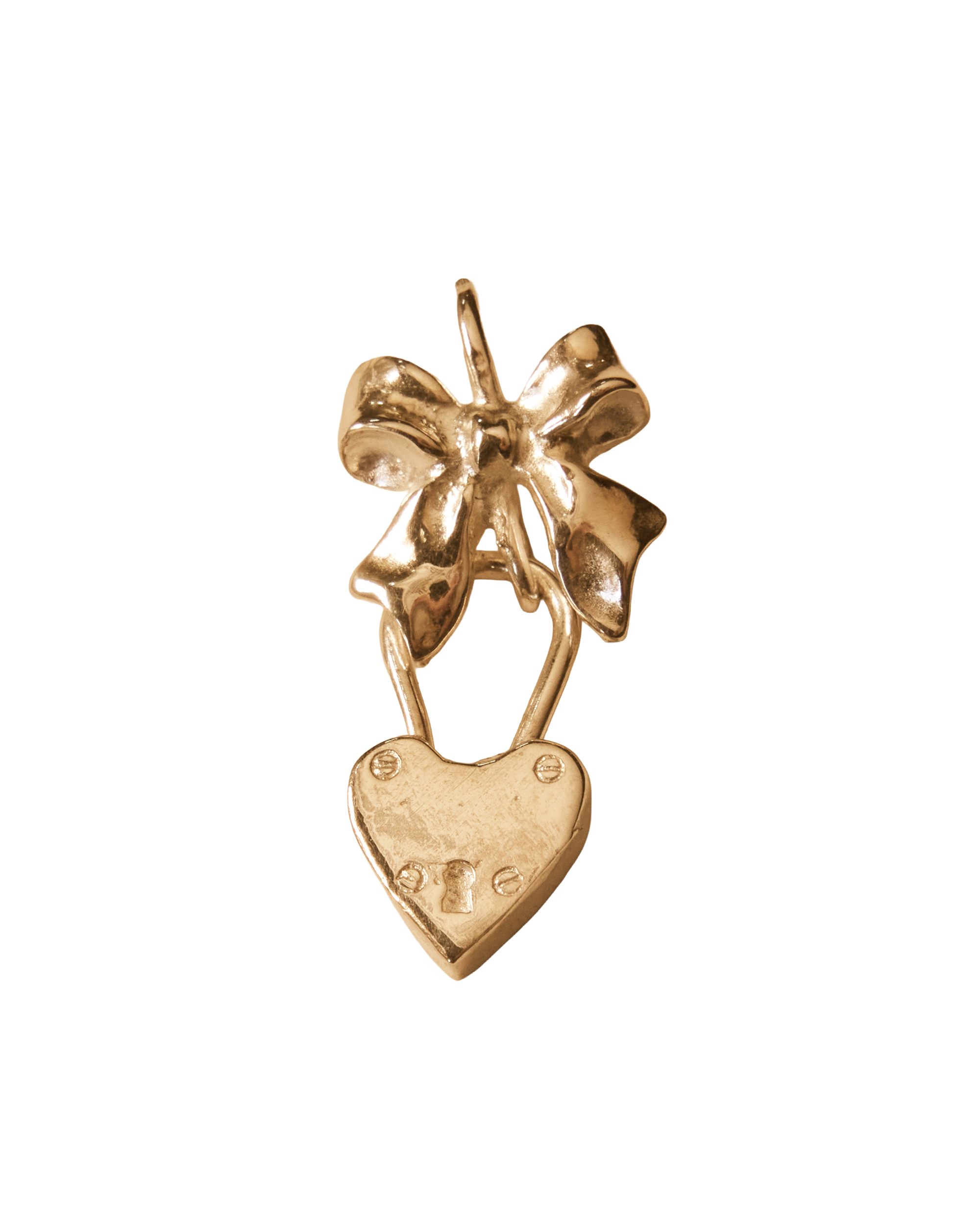 Wrap my Heart in a Bow Necklace - Solid 9K Gold