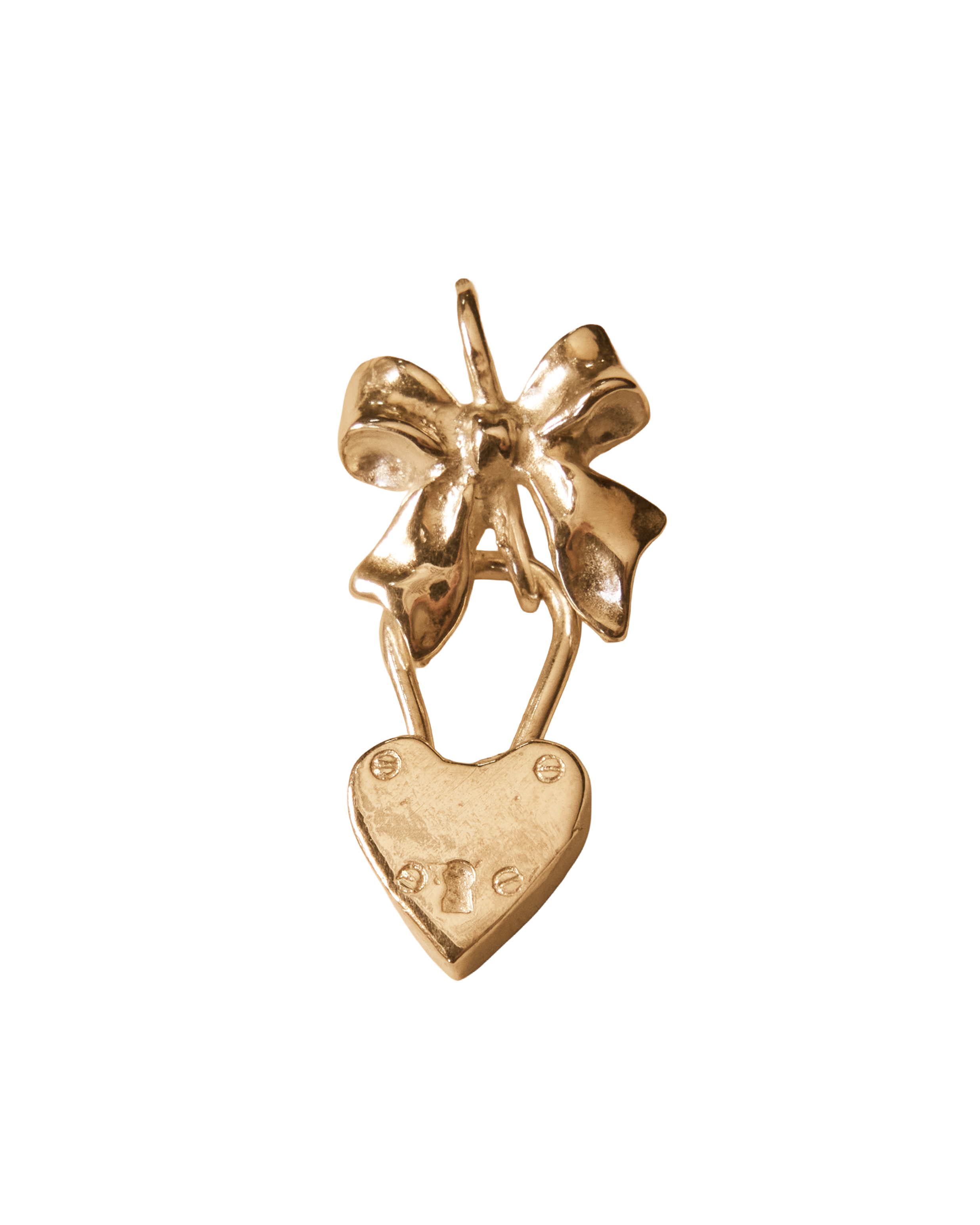 Wrap my Heart in a Bow Necklace - Solid 9K Gold