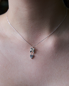 Wrap my Heart in a Bow Necklace - Sterling Silver