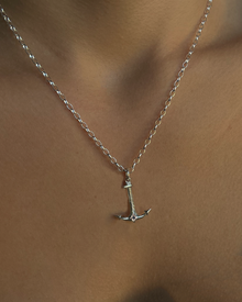Anchor Birthstone Necklace - Solid 9K Gold