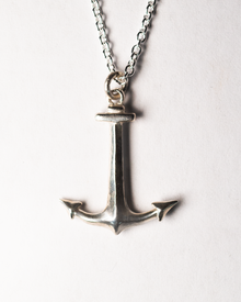 Anchor Birthstone Necklace - Solid 9K Gold