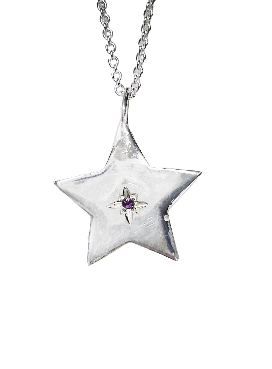 Ashes Shooting Star - Sterling Silver