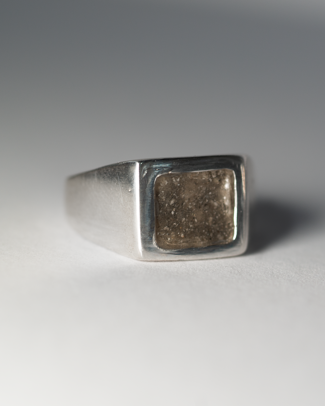 Memorial Signet Ring - Sterling Silver