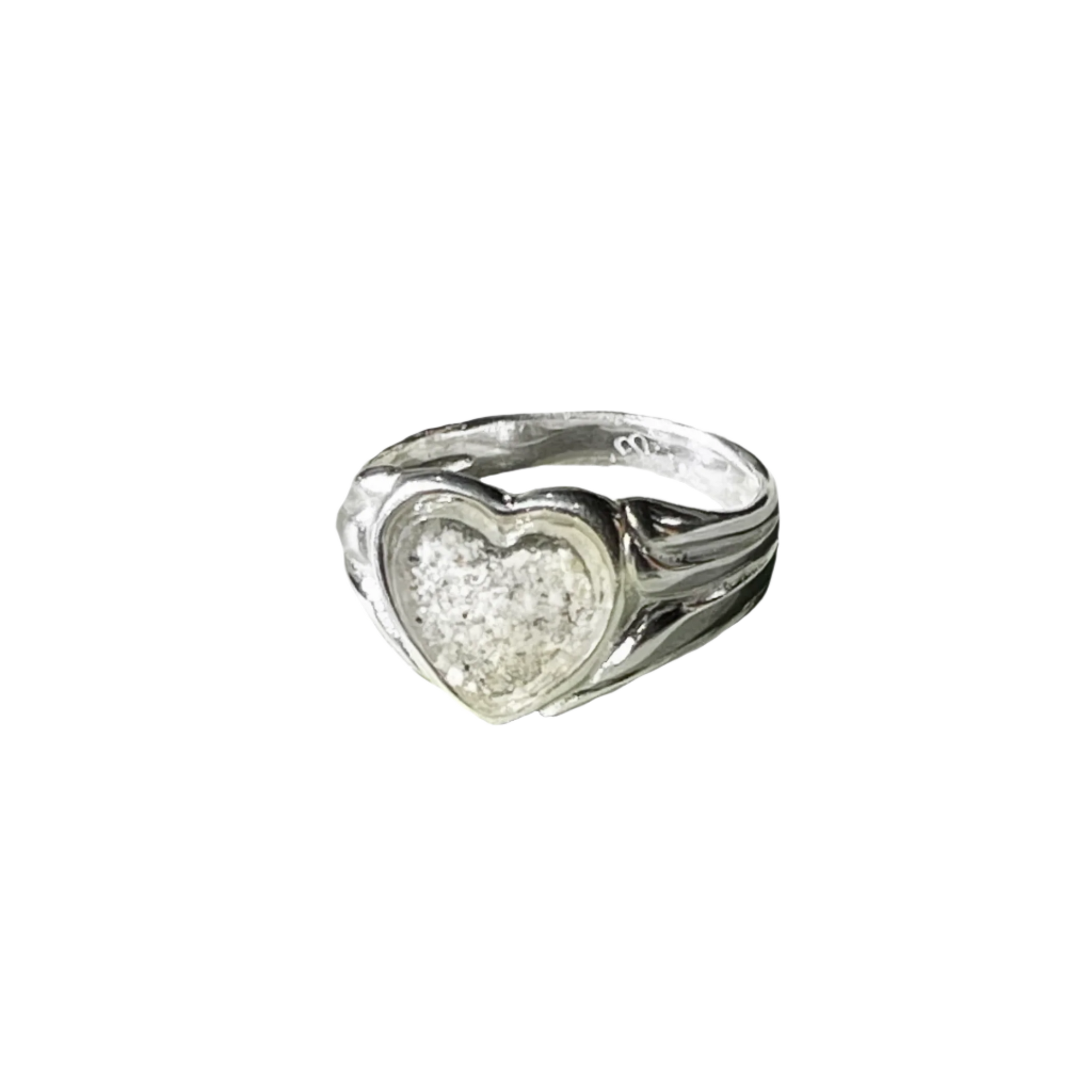 Heart's Ashes Ring Sterling Silver Serpent the Swan