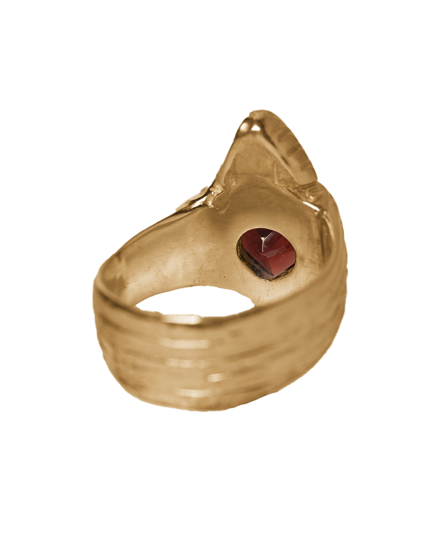Burn My Heart Signet - Solid 9K Gold
