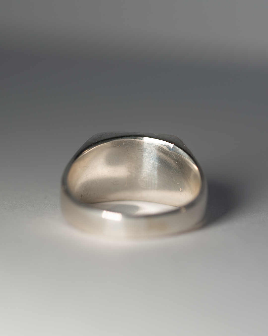 Memorial Signet Ring - Sterling Silver