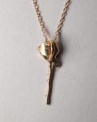 Crying Rose Necklace - Solid 9K Gold