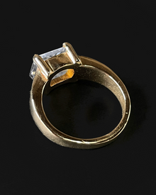 Radiant Cut Diamond Ring - Solid Gold