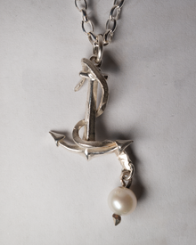 Serpent's Anchor Necklace - Solid 9K Gold