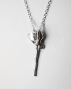 Crying Rose Necklace - Sterling Silver