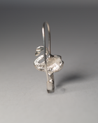 Swan Safety Pin Earring - Sterling Silver