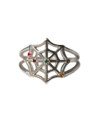 Birthstone Spiderweb Ring - Sterling Silver